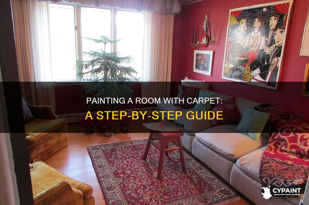 how do you paint a room with carpet
