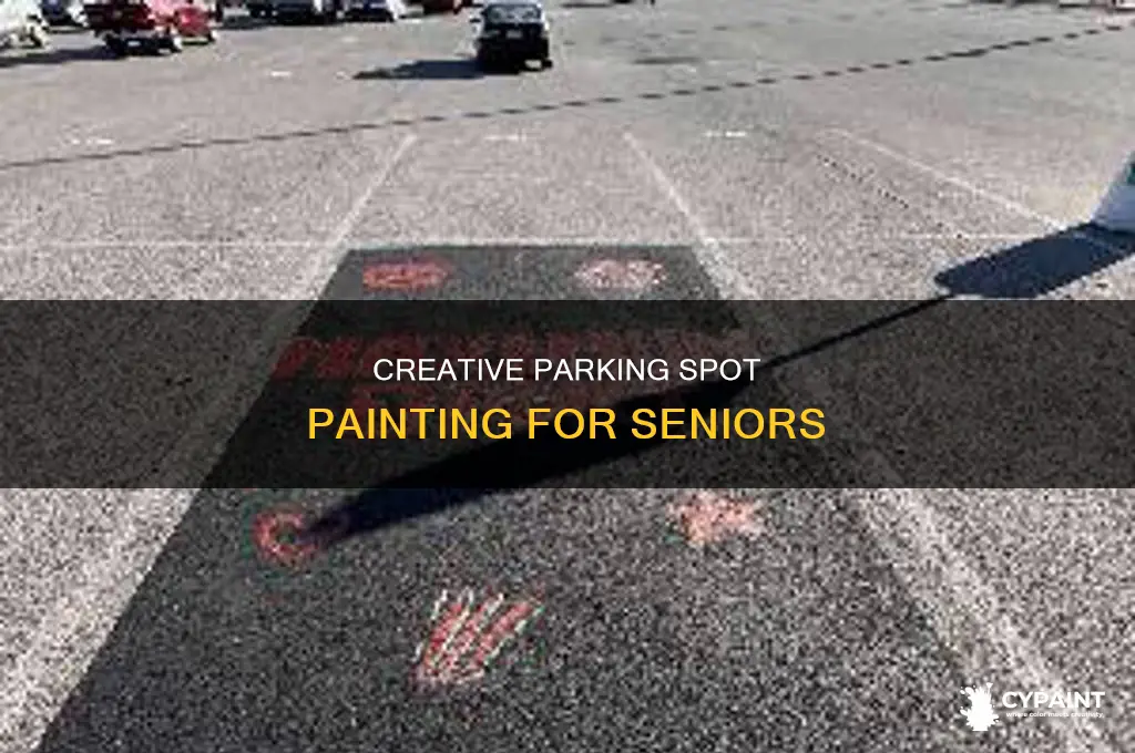 how do you paint a senior parking spot