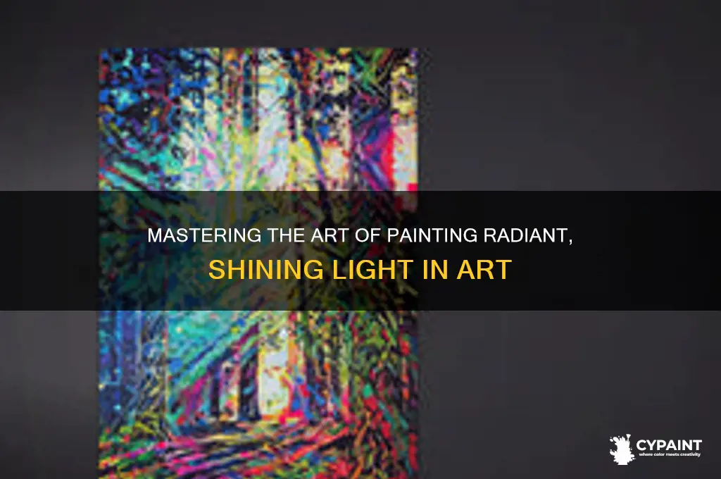 how do you paint a shining light