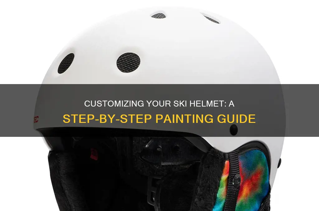 how do you paint a ski helmet