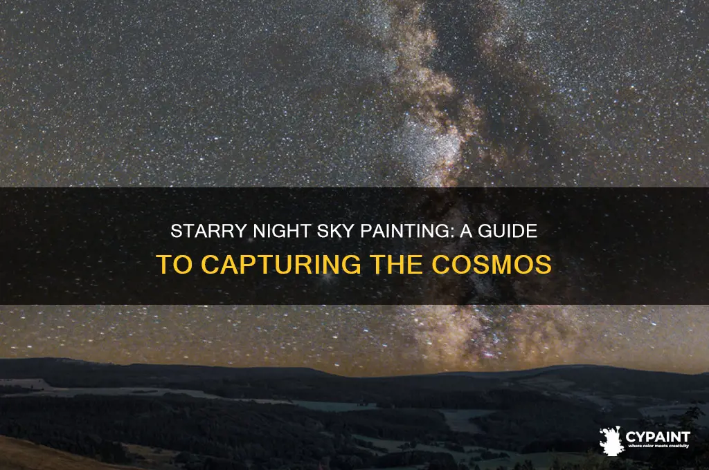 how do you paint a starry night sky