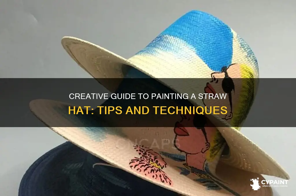 how do you paint a straw hat