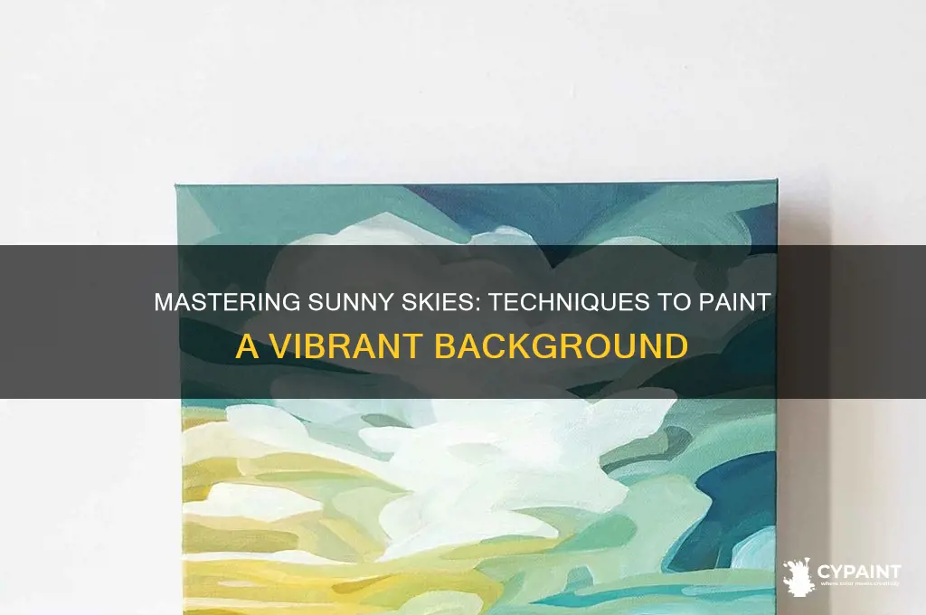how do you paint a sunny background