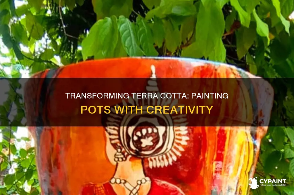 how do you paint a terra cotta pot