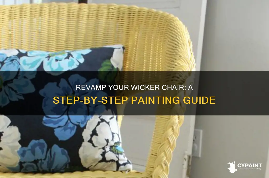 how do you paint a wicker chair