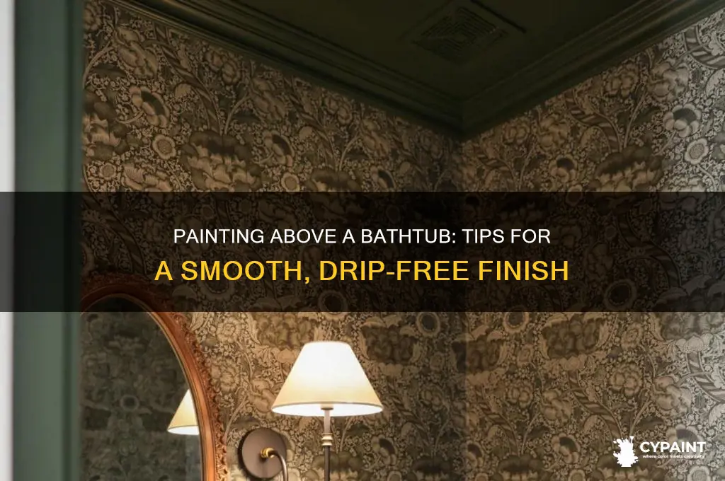 how do you paint above a bathtub