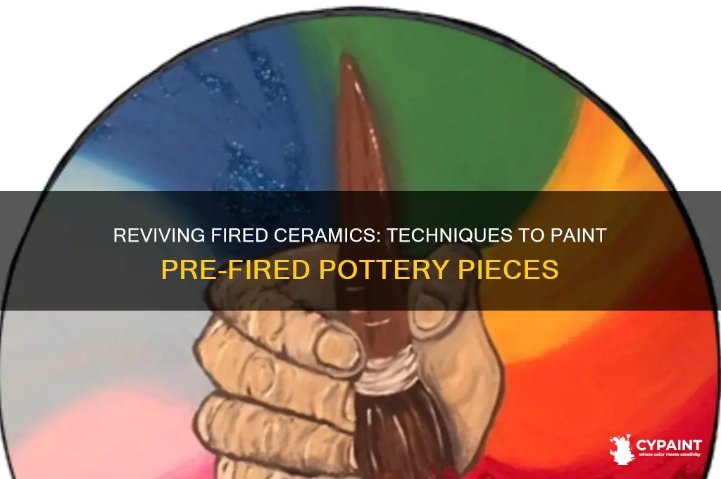 how do you paint already fired ceramics