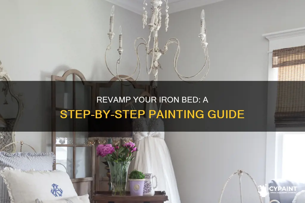how do you paint an iron bed