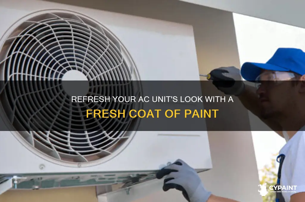 how do you paint an outside ac unit