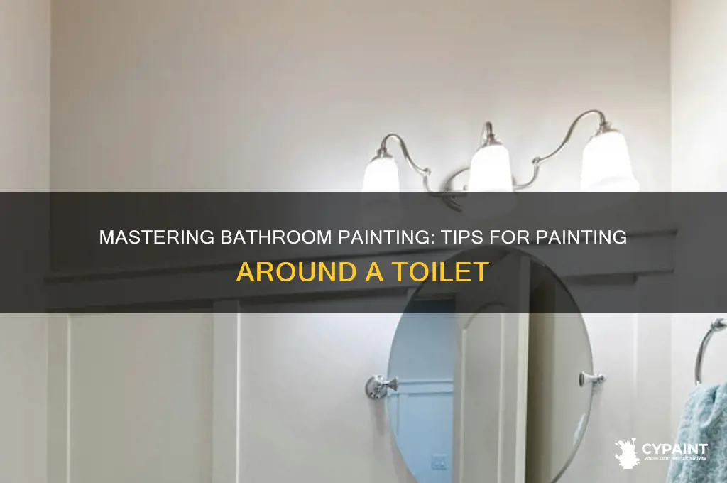 how do you paint around a toilet