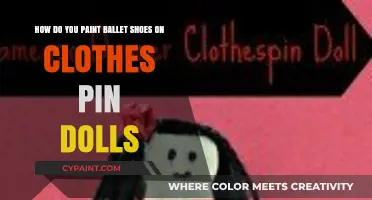 Painting Ballet Shoes on Clothespin Dolls: A Creative DIY Guide