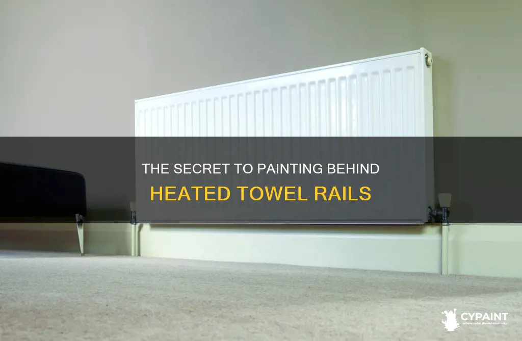 how do you paint behind a heated towel rail