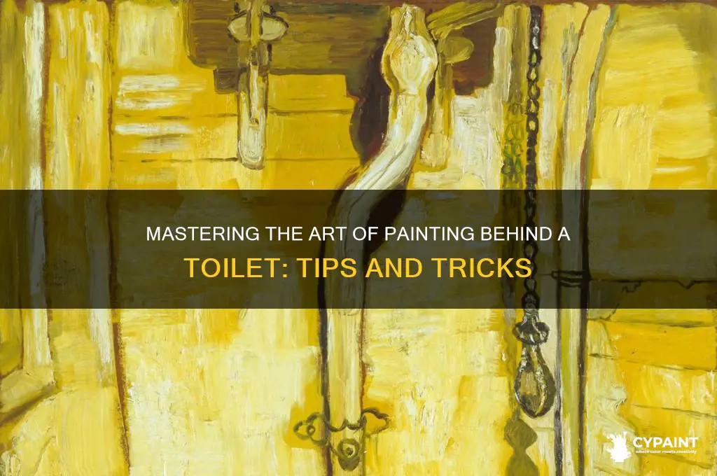 how do you paint behind a toitet