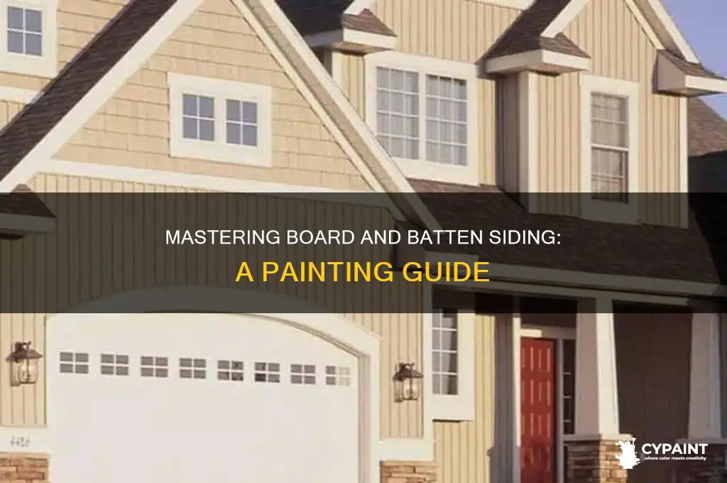 how do you paint board and batten siding