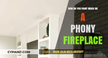 Transforming Phony Fireplace Bricks with Paint