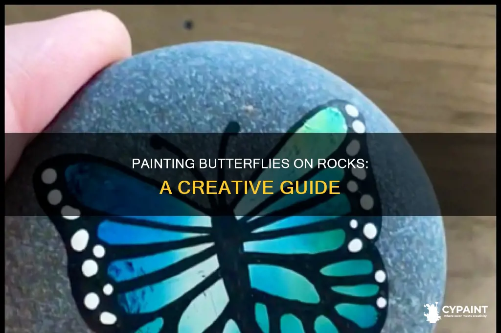 how do you paint butterflies on river rocks