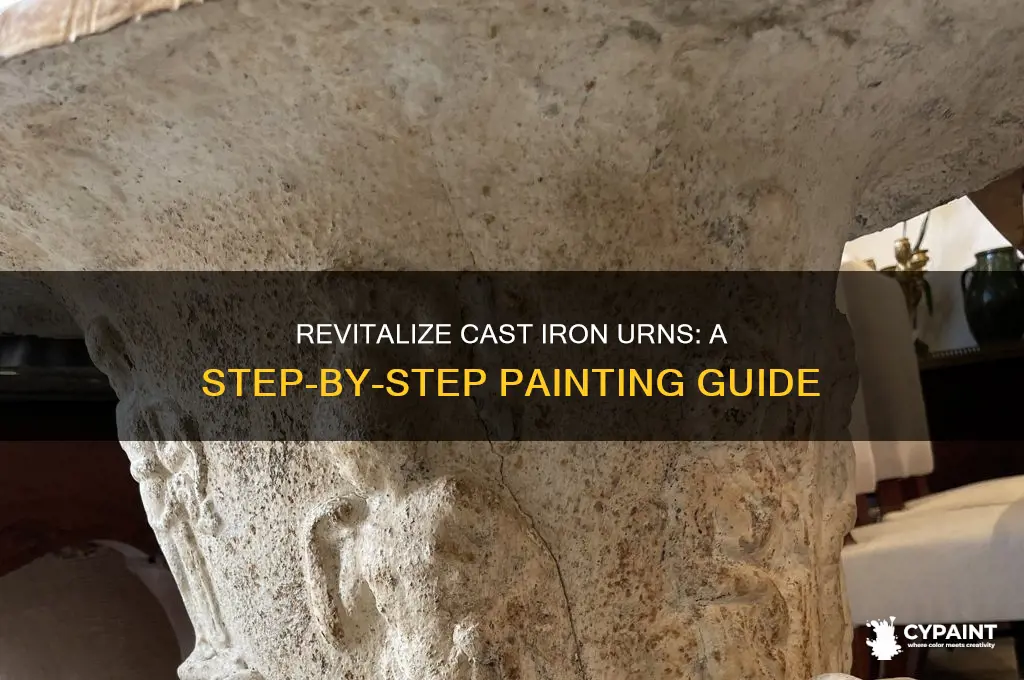 how do you paint cast iron urns