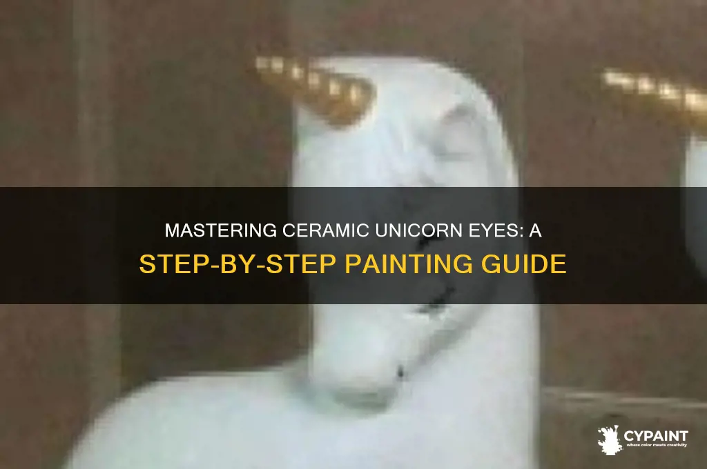how do you paint ceramic unicorn eyes
