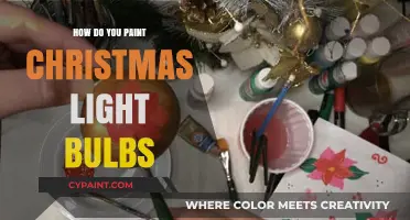 DIY Christmas Magic: Painting Light Bulbs for Festive Glow
