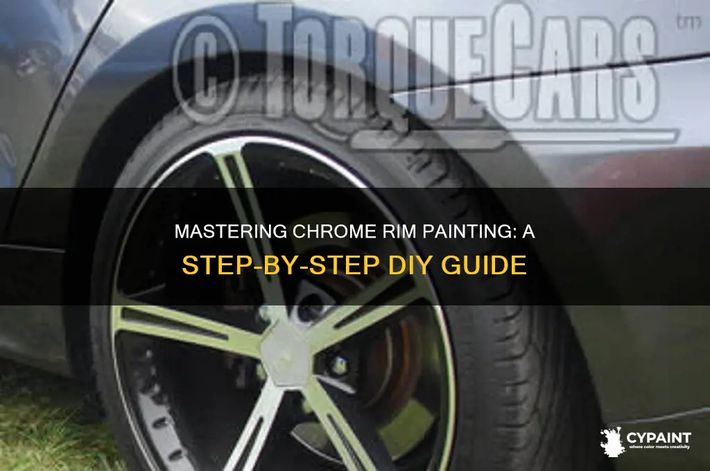 how do you paint chrome plated rims