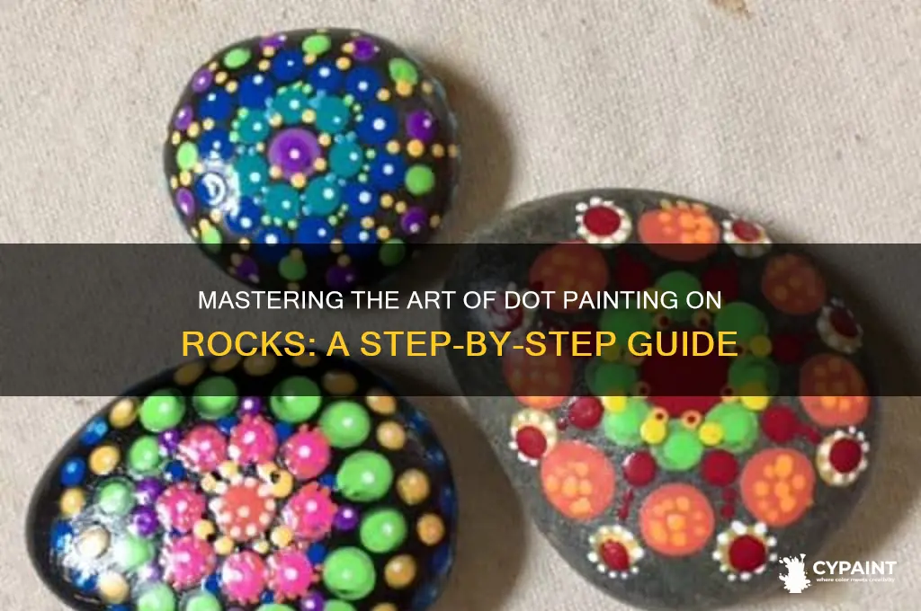 how do you paint dots on rocks