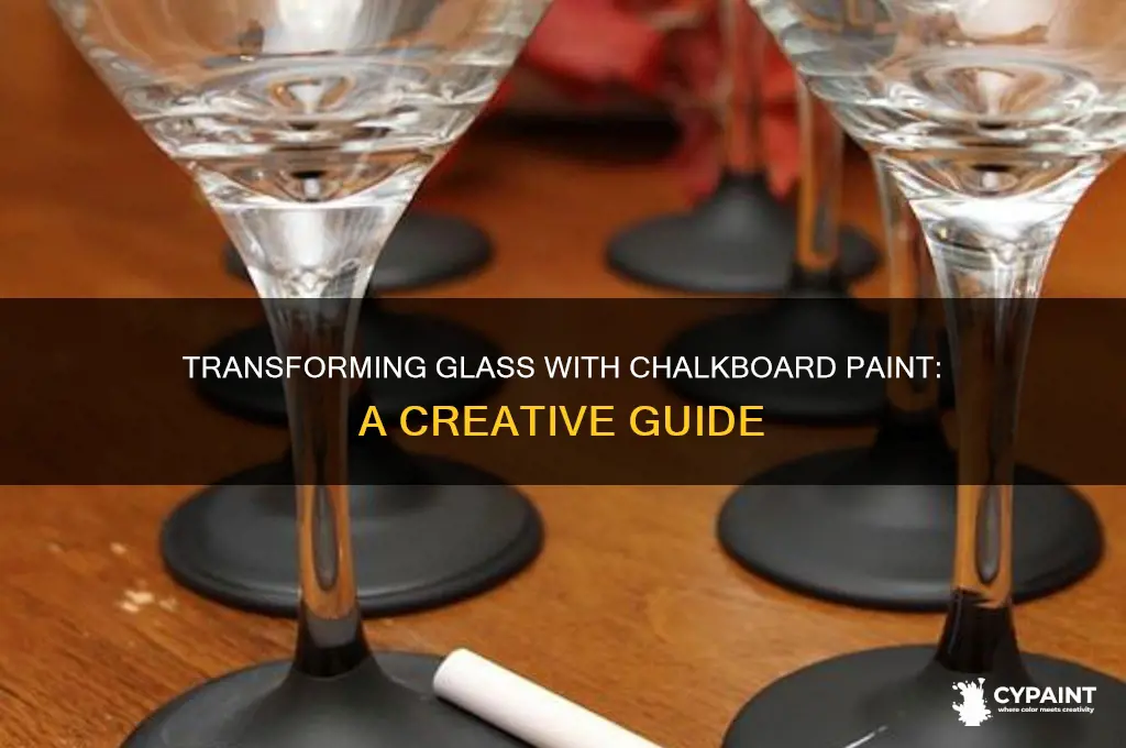 how do you paint glass with chalkboard paint