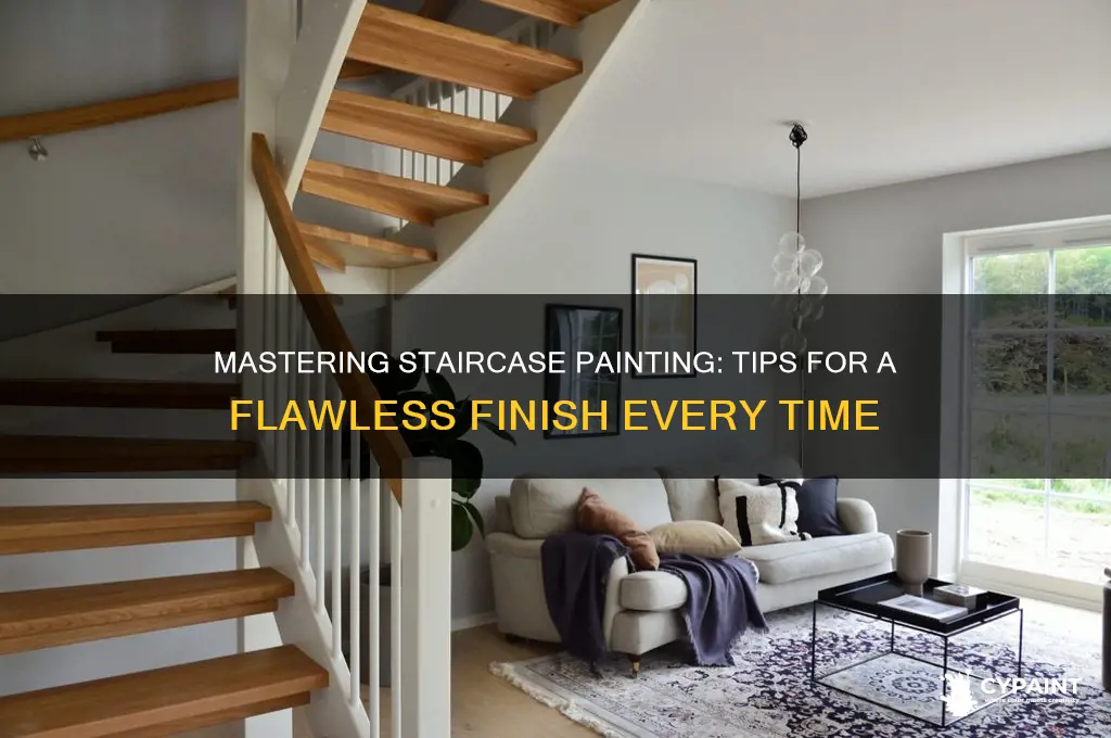 how do you paint in a staircase