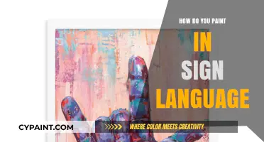Expressing Art Through Hands: Painting Techniques in Sign Language Explained