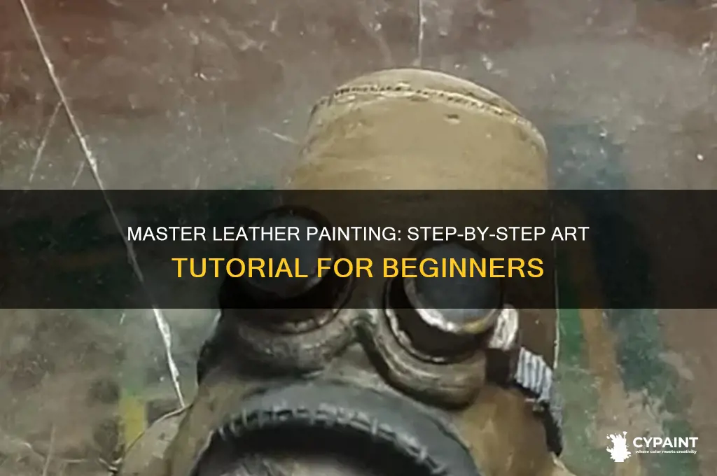 how do you paint leather art tutorial