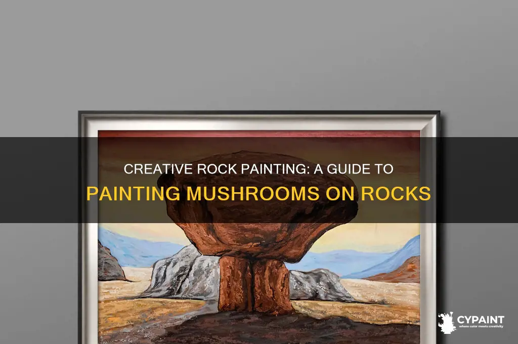 how do you paint mushrooms on rocks
