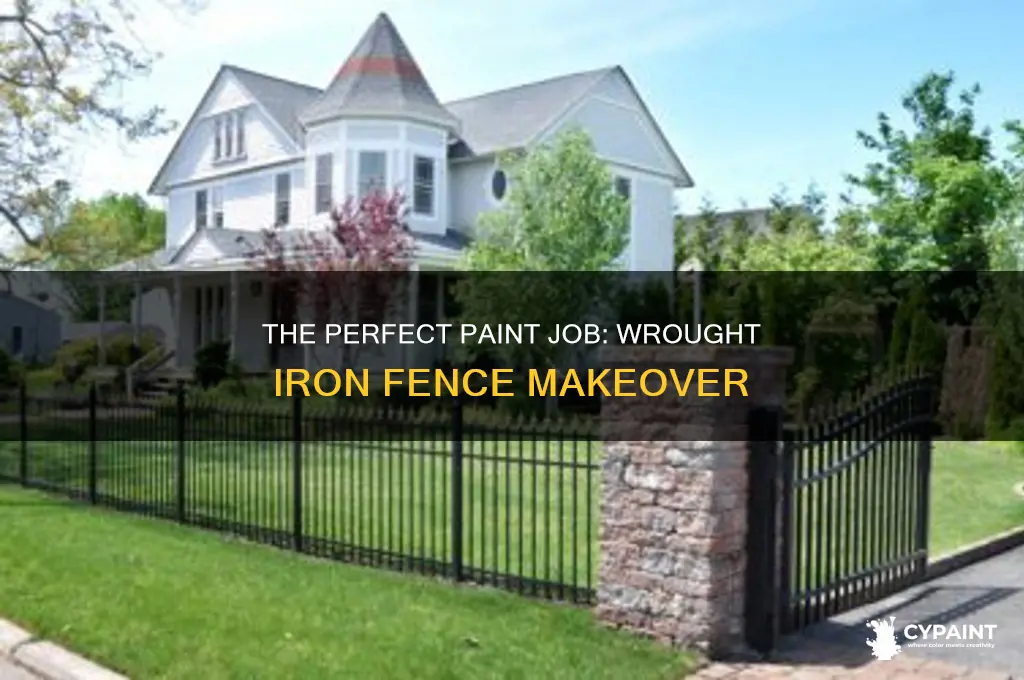 how do you paint new wrought iron fence