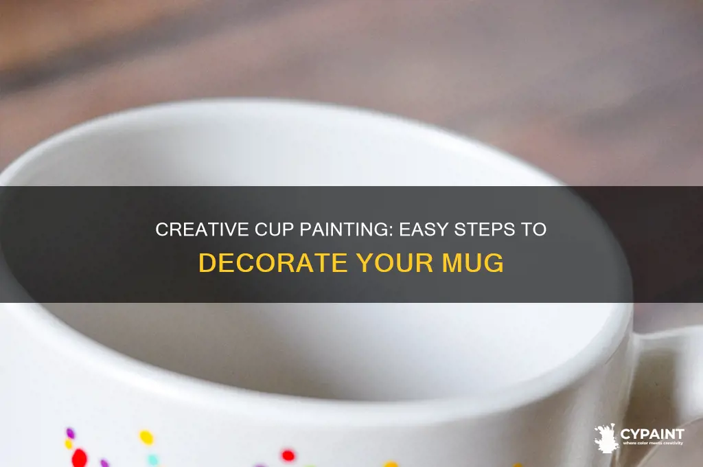 how do you paint on a cup
