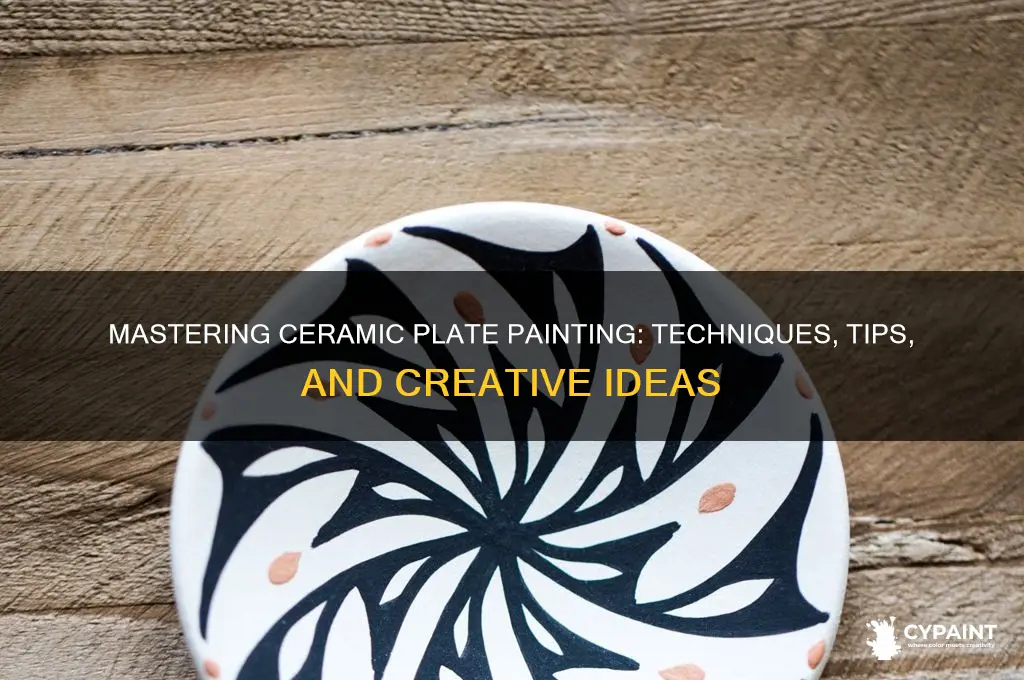 how do you paint on ceramic plates