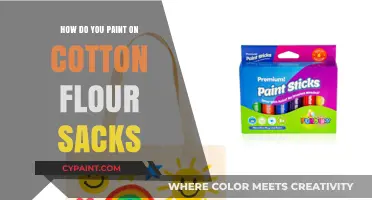 Creating Art: Painting on Cotton Flour Sacks
