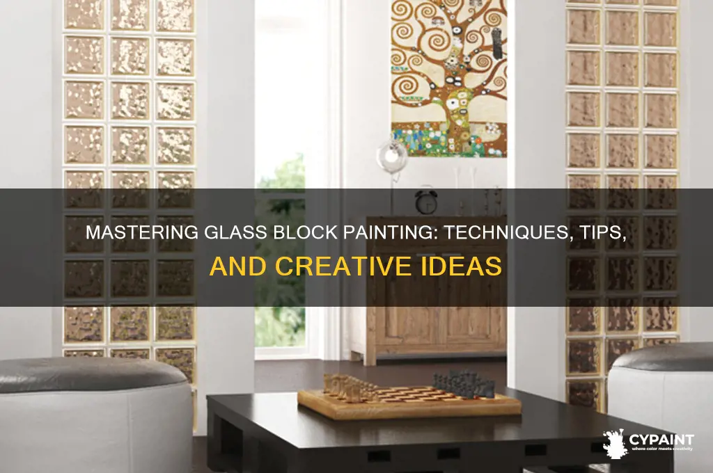 how do you paint on glass blocks