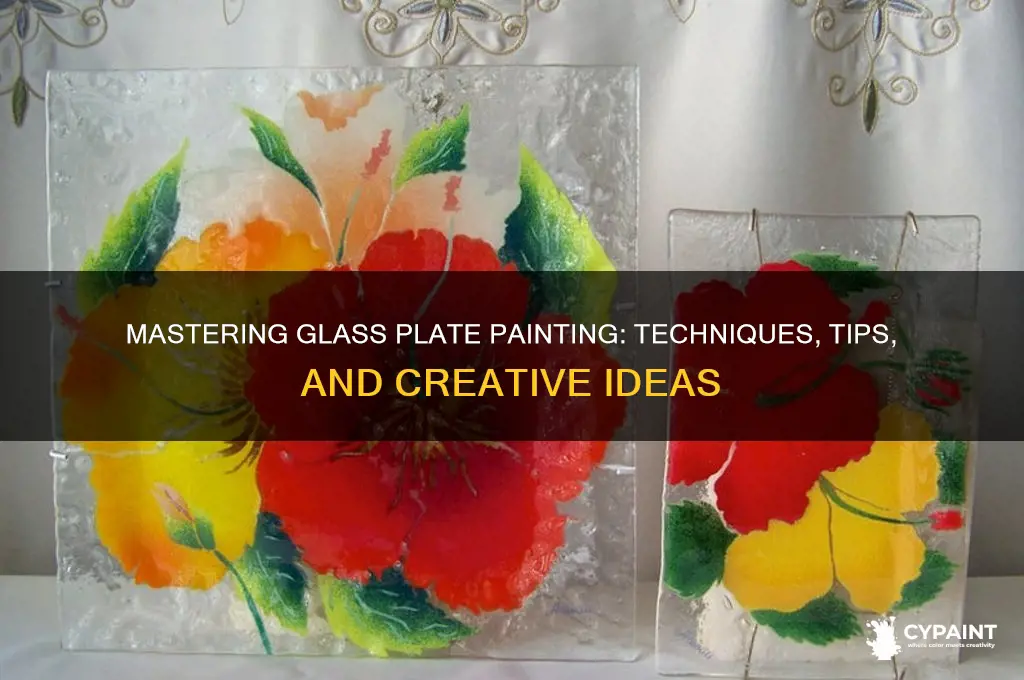 how do you paint on glass plates