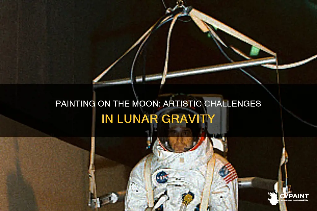 how do you paint on the moon