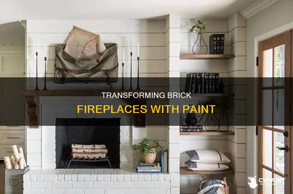 how do you paint over a brick fireplace