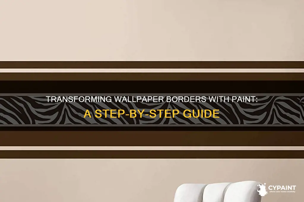 how do you paint over a wallpaper border