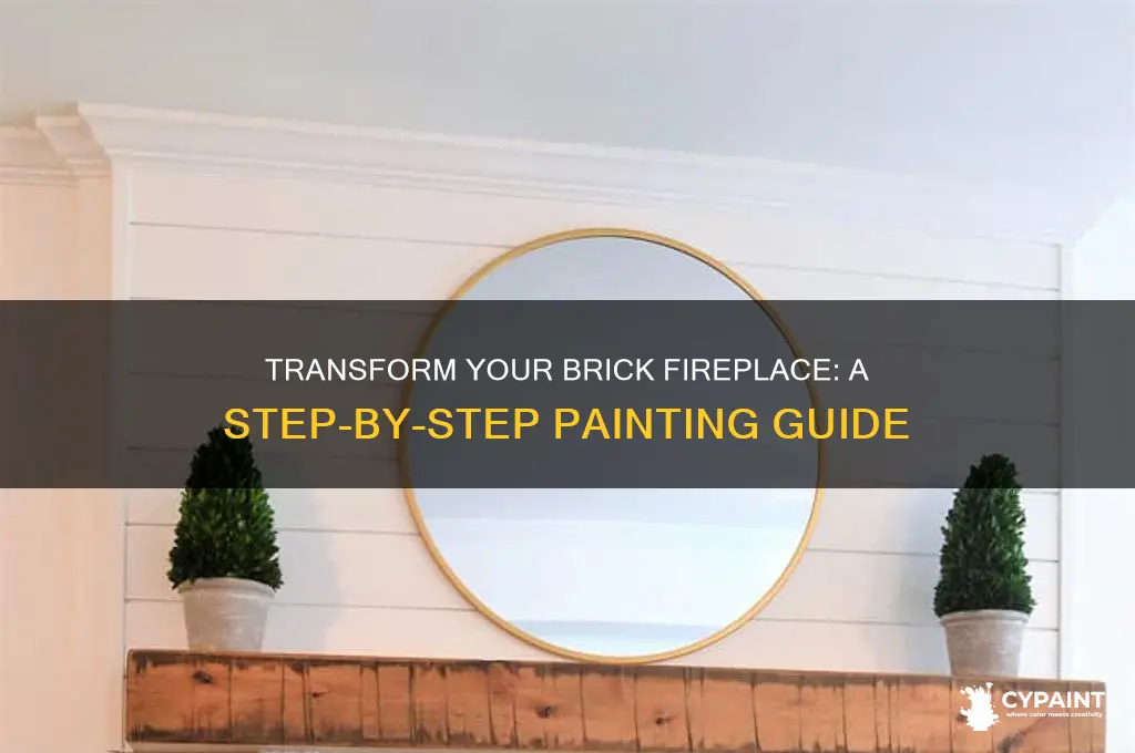 how do you paint over brick fireplace