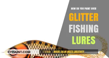 Glitter Fishing Lures: Painting Over with Precision