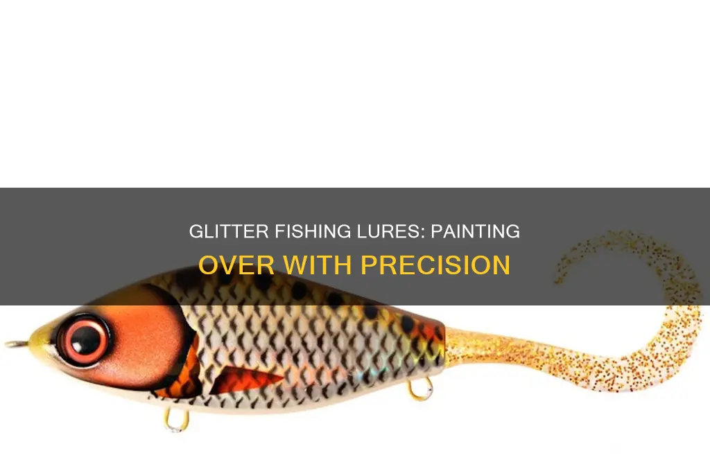 how do you paint over glitter fishing lures