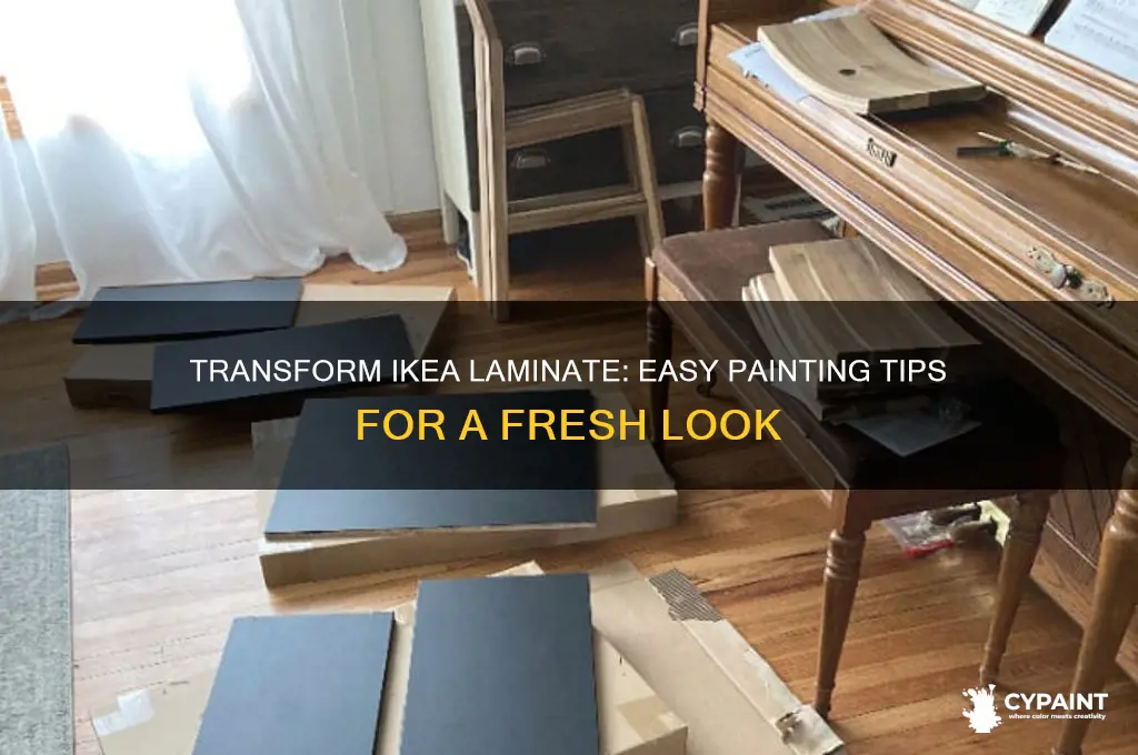 how do you paint over ikea laminate