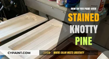 Transforming Stained Knotty Pine with Paint: A Guide