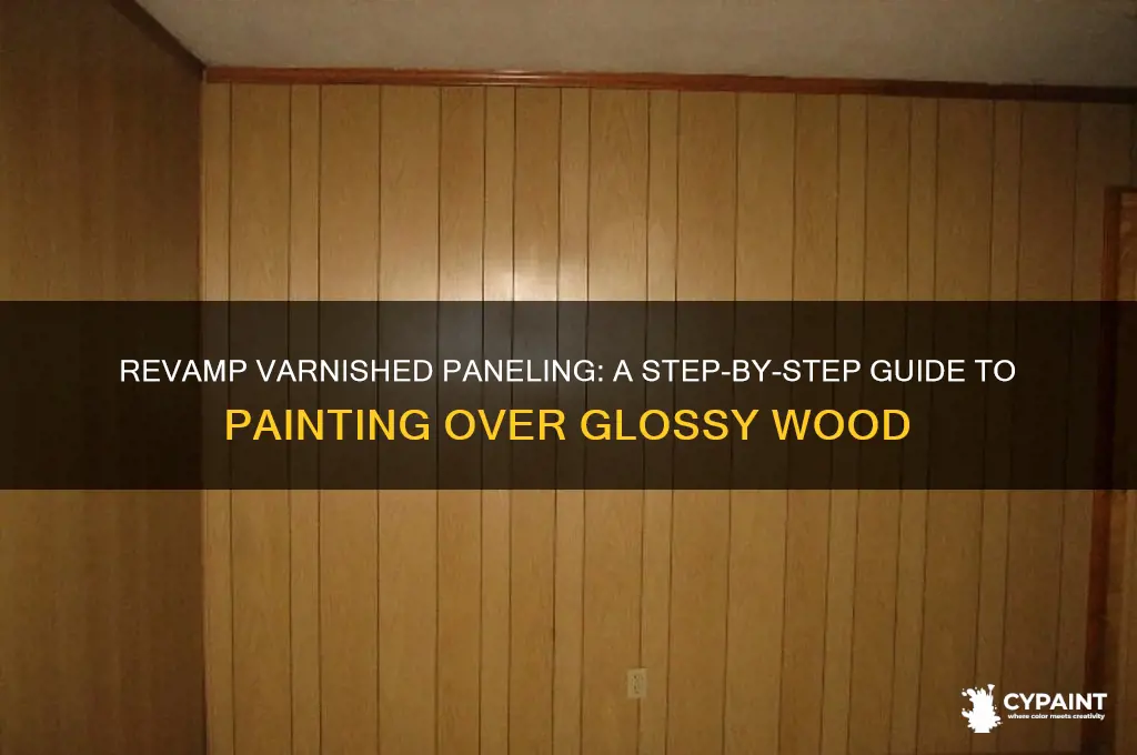 how do you paint over varnished paneling