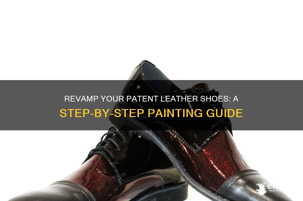 how do you paint patent leather shoes