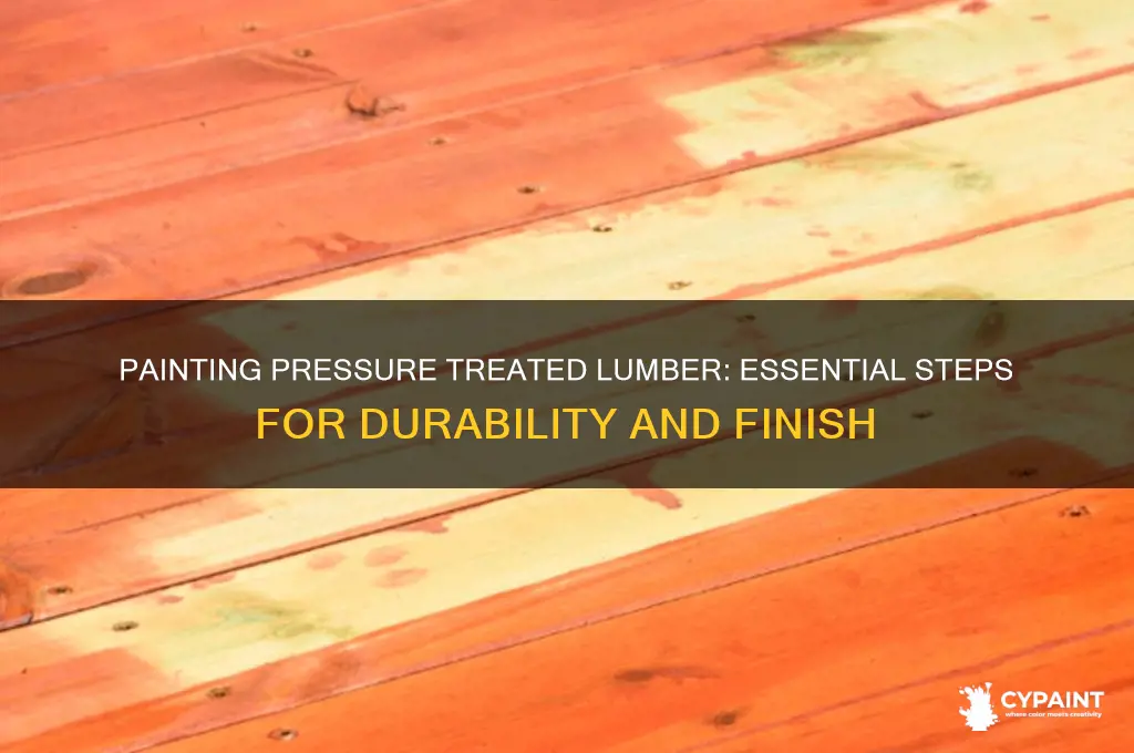 how do you paint pressure treated lumber