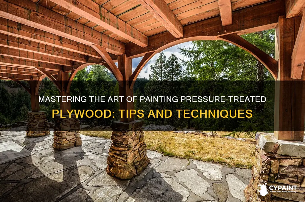 how do you paint pressure treated plywood