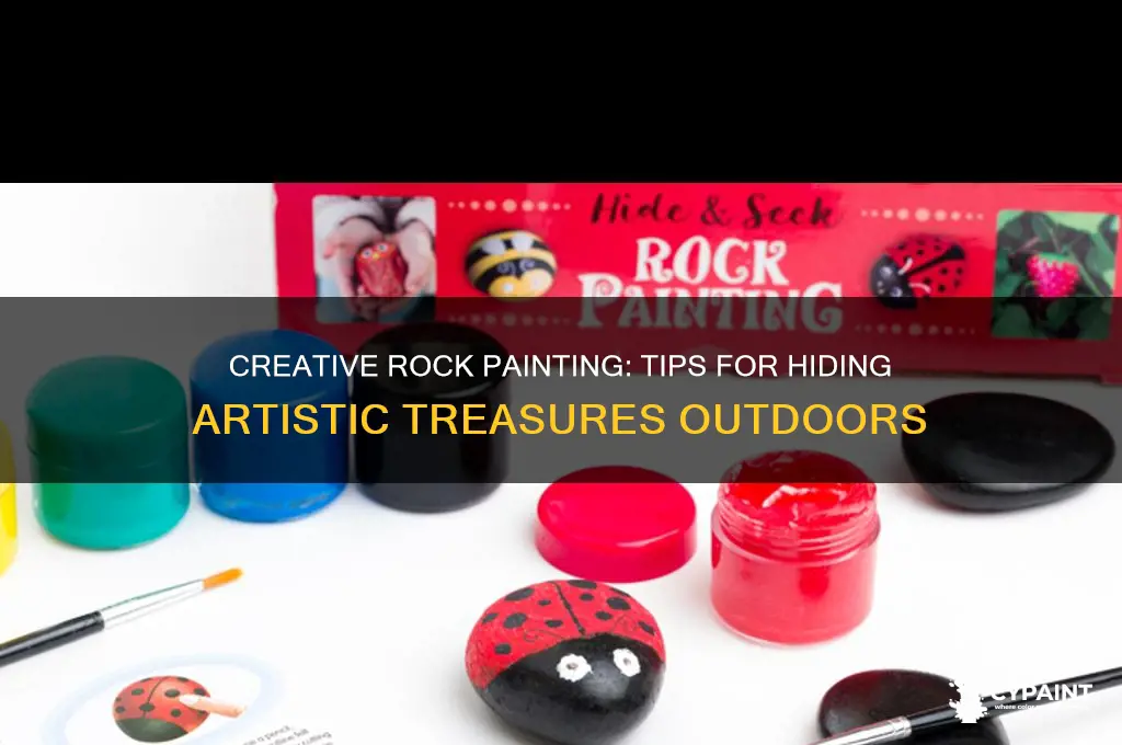 how do you paint rocks to hide