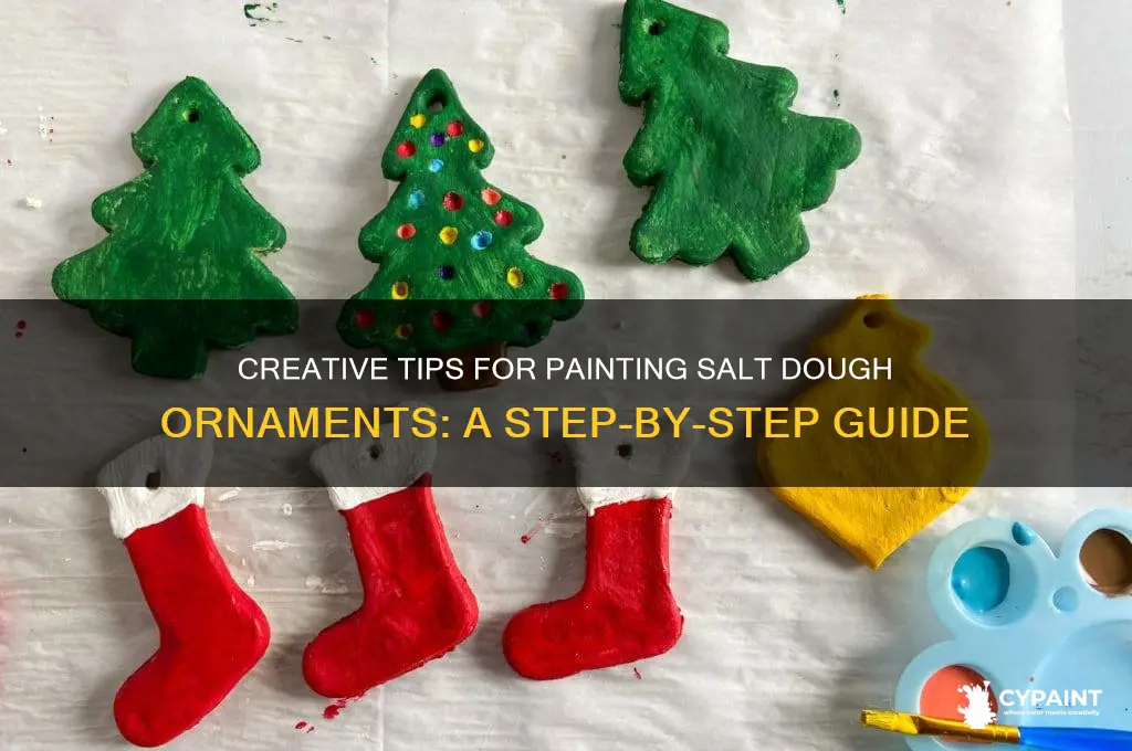 how do you paint salt dough ornaments